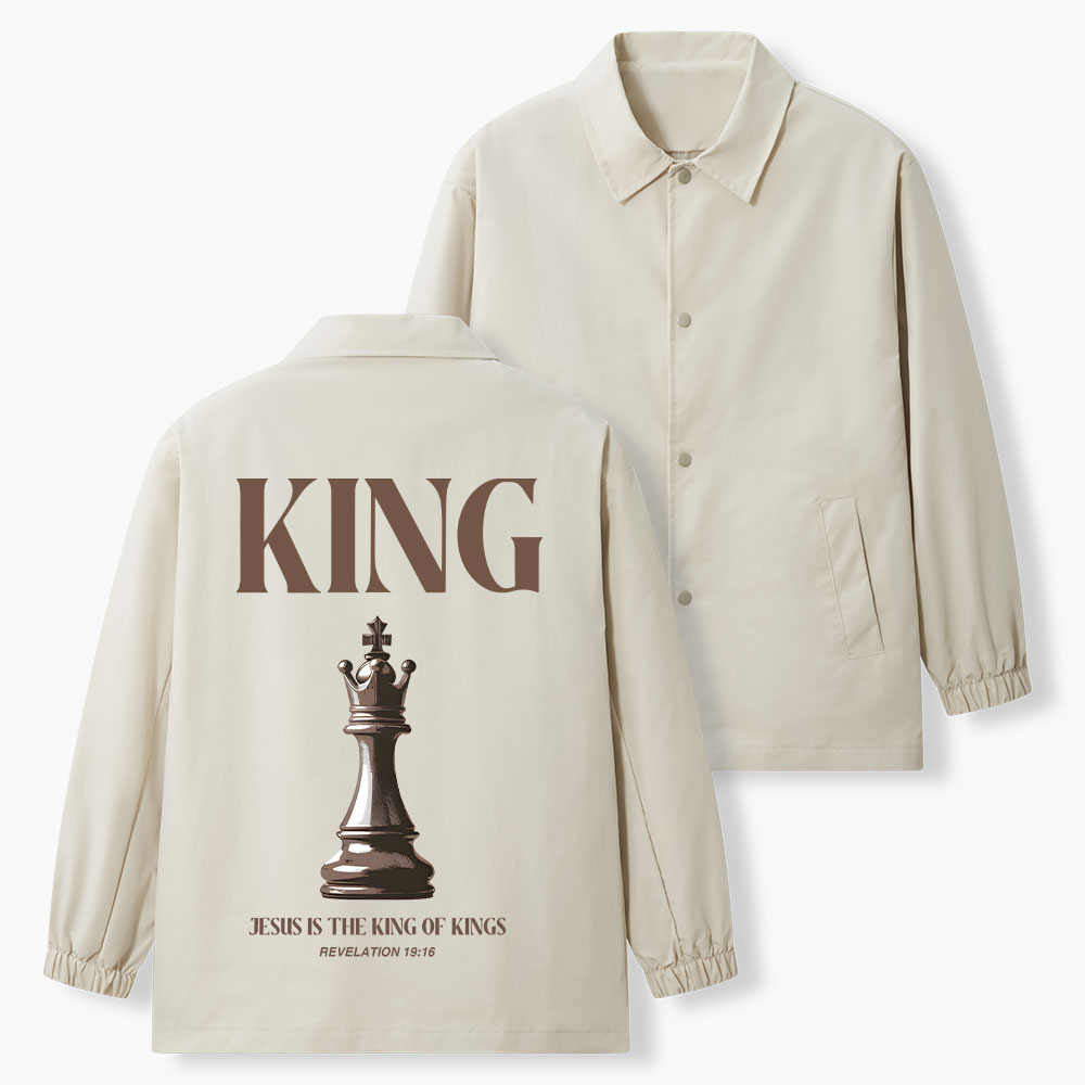 Jesus Is King Of Kings Christian Coach Jacket