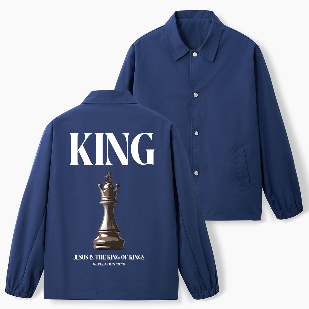Jesus Is King Of Kings Christian Coach Jacket