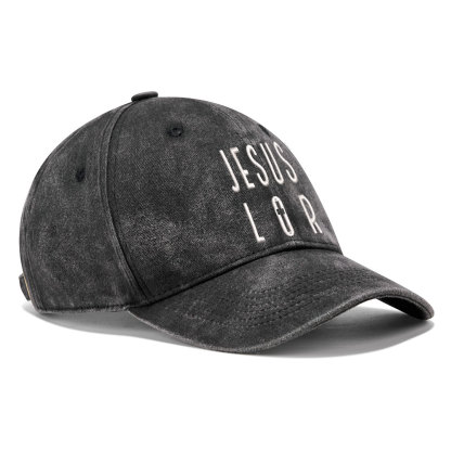 Jesus Is Lord Christian Washed Hat