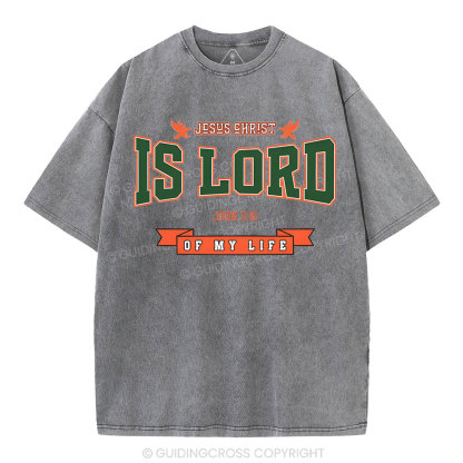 Jesus Is Lord Christian Washed T-Shirt