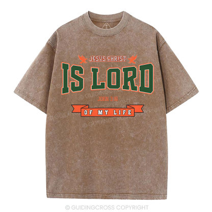 Jesus Is Lord Christian Washed T-Shirt