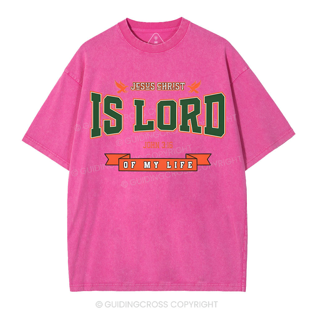 Jesus Is Lord Christian Washed T-Shirt