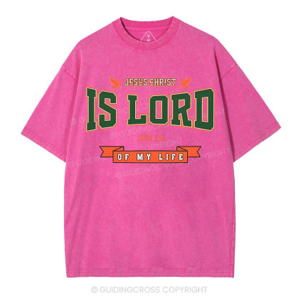 Jesus Is Lord Christian Washed T-Shirt