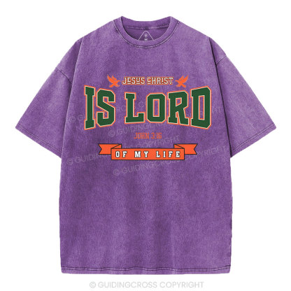 Jesus Is Lord Christian Washed T-Shirt