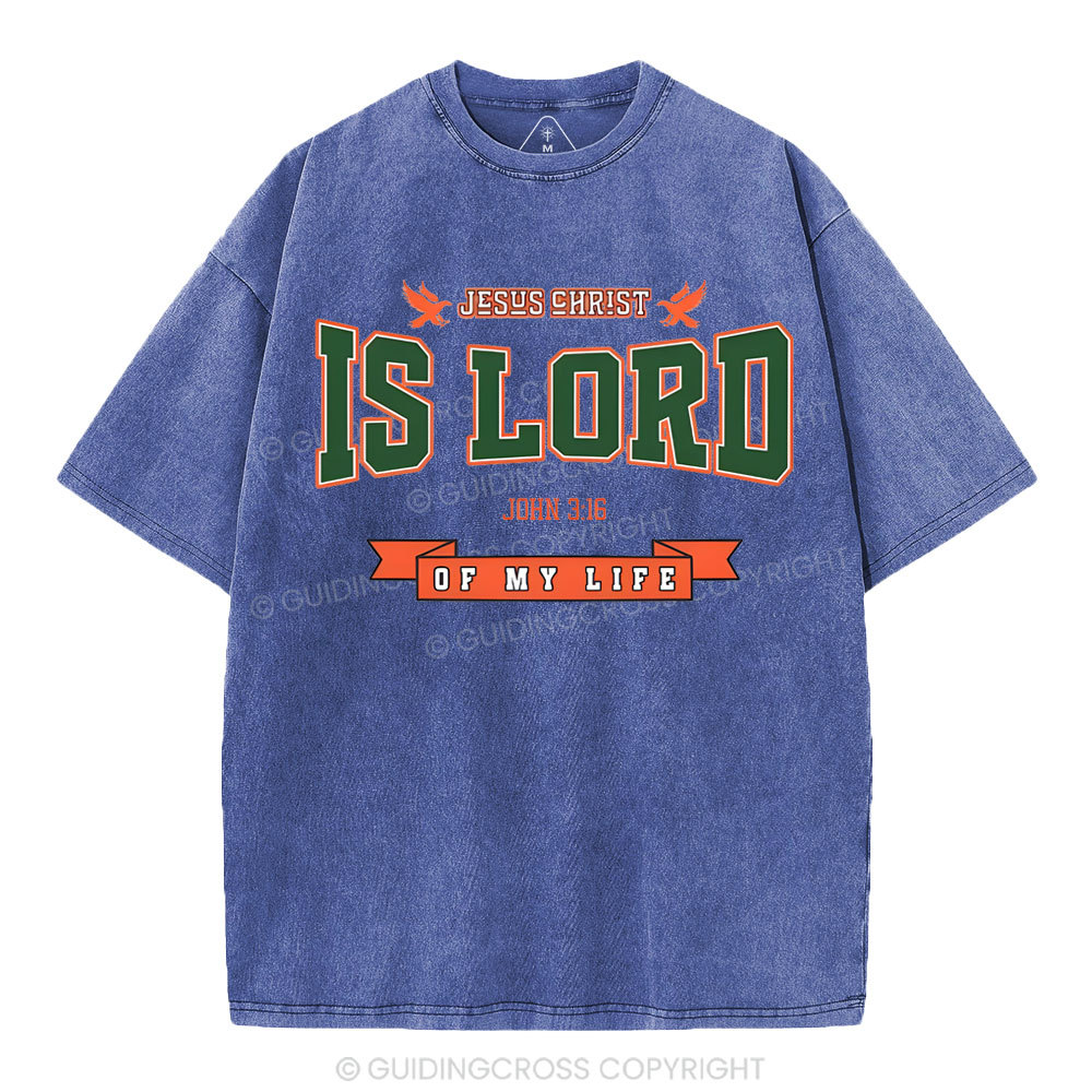 Jesus Is Lord Christian Washed T-Shirt
