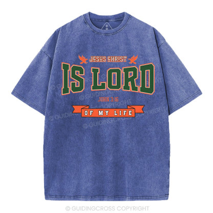 Jesus Is Lord Christian Washed T-Shirt