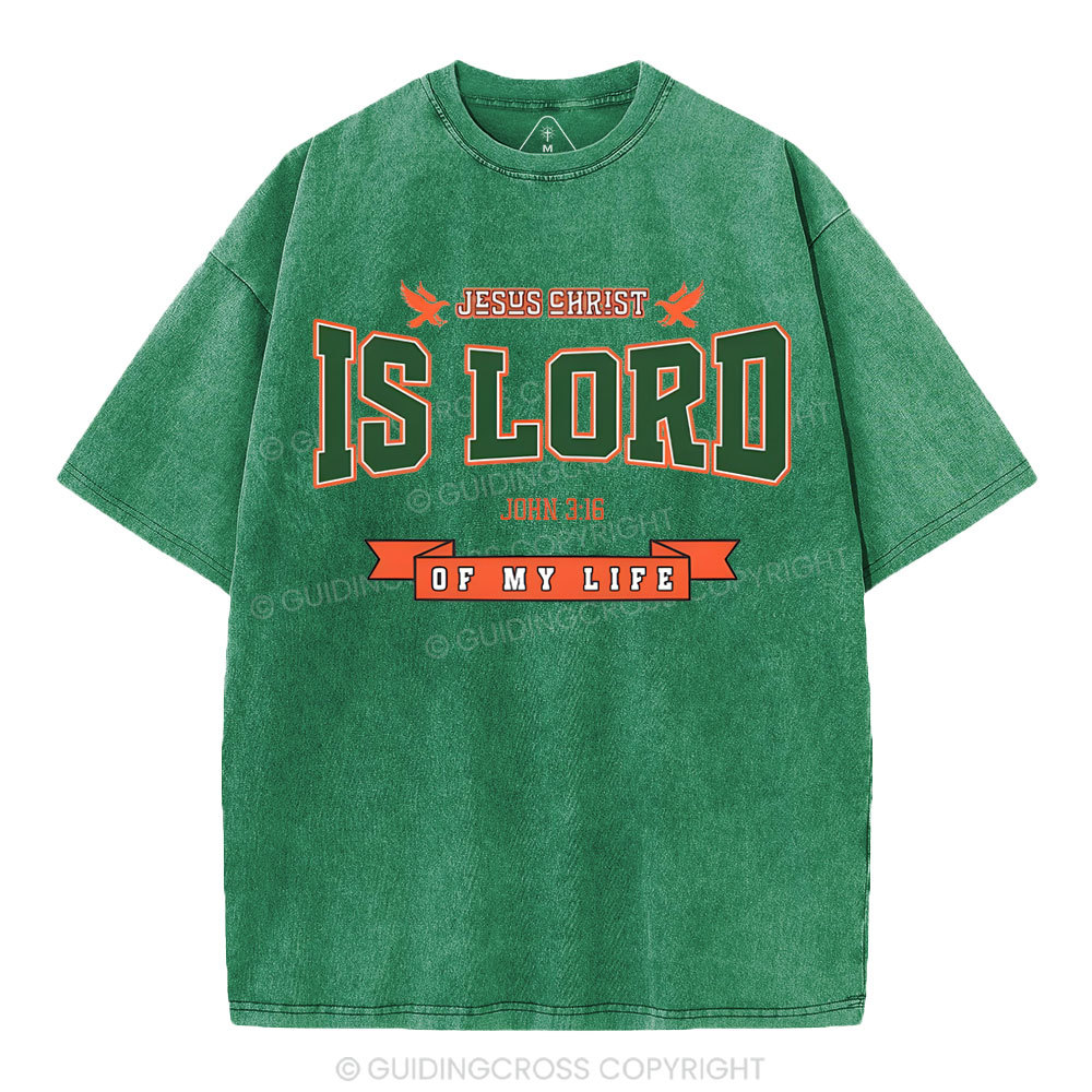 Jesus Is Lord Christian Washed T-Shirt