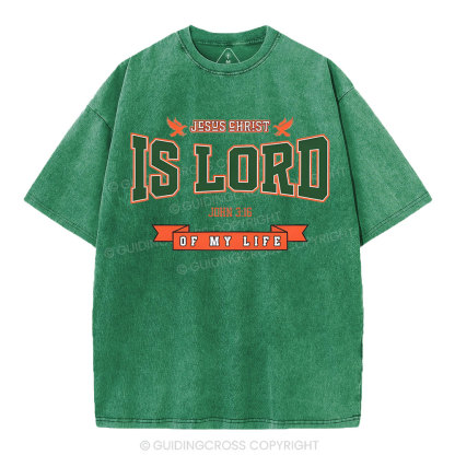 Jesus Is Lord Christian Washed T-Shirt