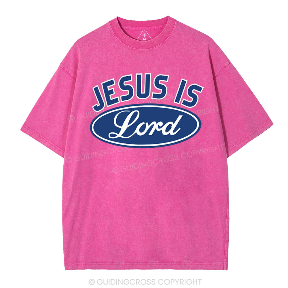 Jesus Is Lord Christian Washed T-Shirt