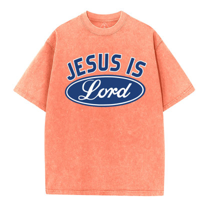 Jesus Is Lord Christian Washed T-Shirt