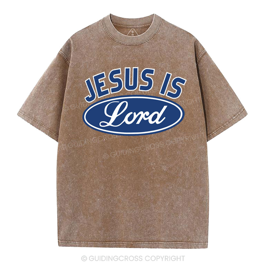 Jesus Is Lord Christian Washed T-Shirt