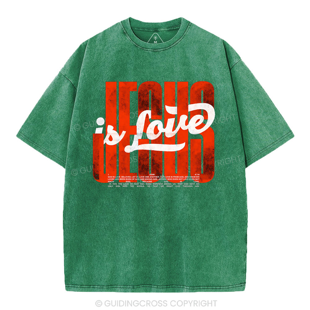Jesus Is Loved Christian Washed T-Shirt
