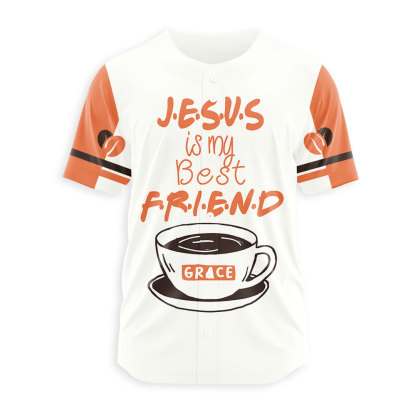 Jesus Is My Best Friend Christian Baseball Jersey