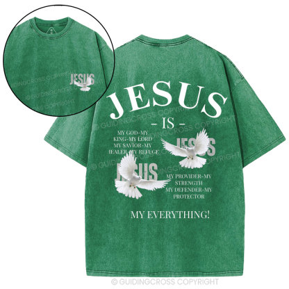 Jesus Is My Everything Christian Washed T-Shirt