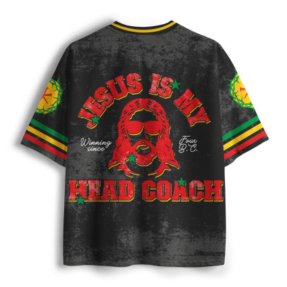 Jesus Is My Head Coach Christian Mesh Jersey