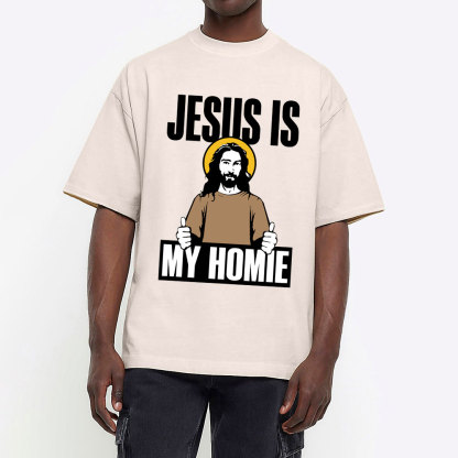 Jesus Is My Homie Christian Washed T-Shirt