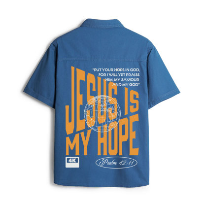 Jesus Is My Hope Christian Work Shirt