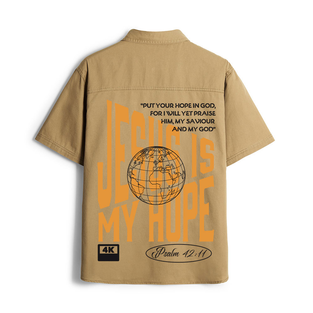 Jesus Is My Hope Christian Work Shirt