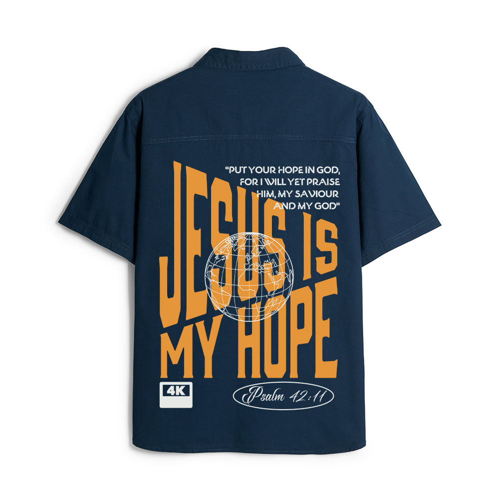 Jesus Is My Hope Christian Work Shirt