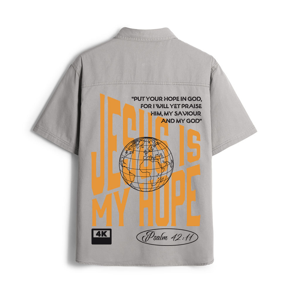 Jesus Is My Hope Christian Work Shirt