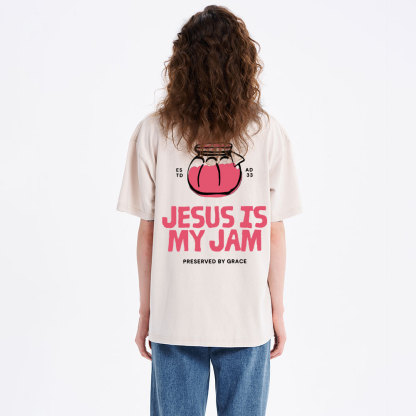 Jesus Is My Jam Christian Washed T-Shirt