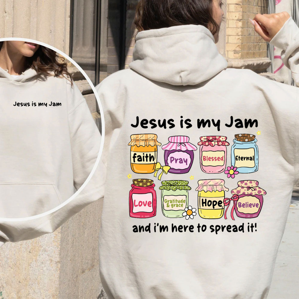 Jesus Is My Jam Premium Christian Fleece Hoodie Set