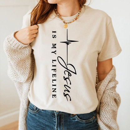 Jesus Is My Lifeline Christian T-Shirt