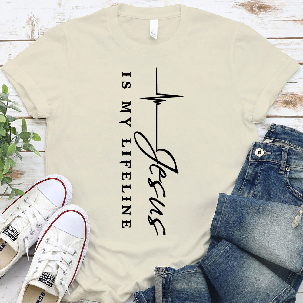 Jesus Is My Lifeline Christian T-Shirt