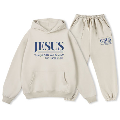 Jesus Is My Lord And Savior Christian Fleece Hoodie Set
