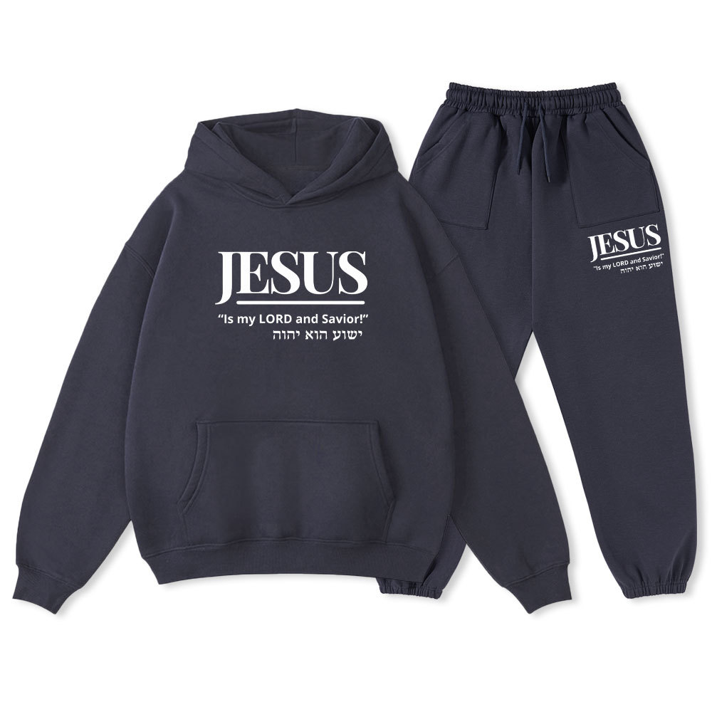 Jesus Is My Lord And Savior Christian Fleece Hoodie Set