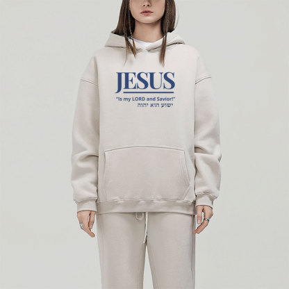 Jesus Is My Lord And Savior Christian Fleece Hoodie Set