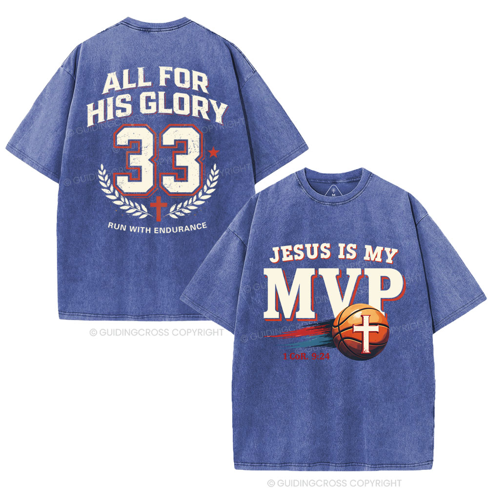 Jesus Is My MVP Christian Washed T-Shirt