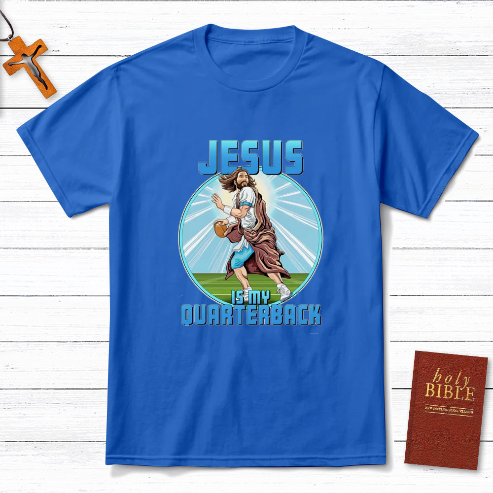 Jesus Is My Ouarterback Christian T-Shirt