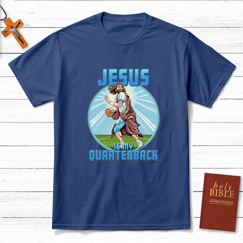Jesus Is My Ouarterback Christian T-Shirt