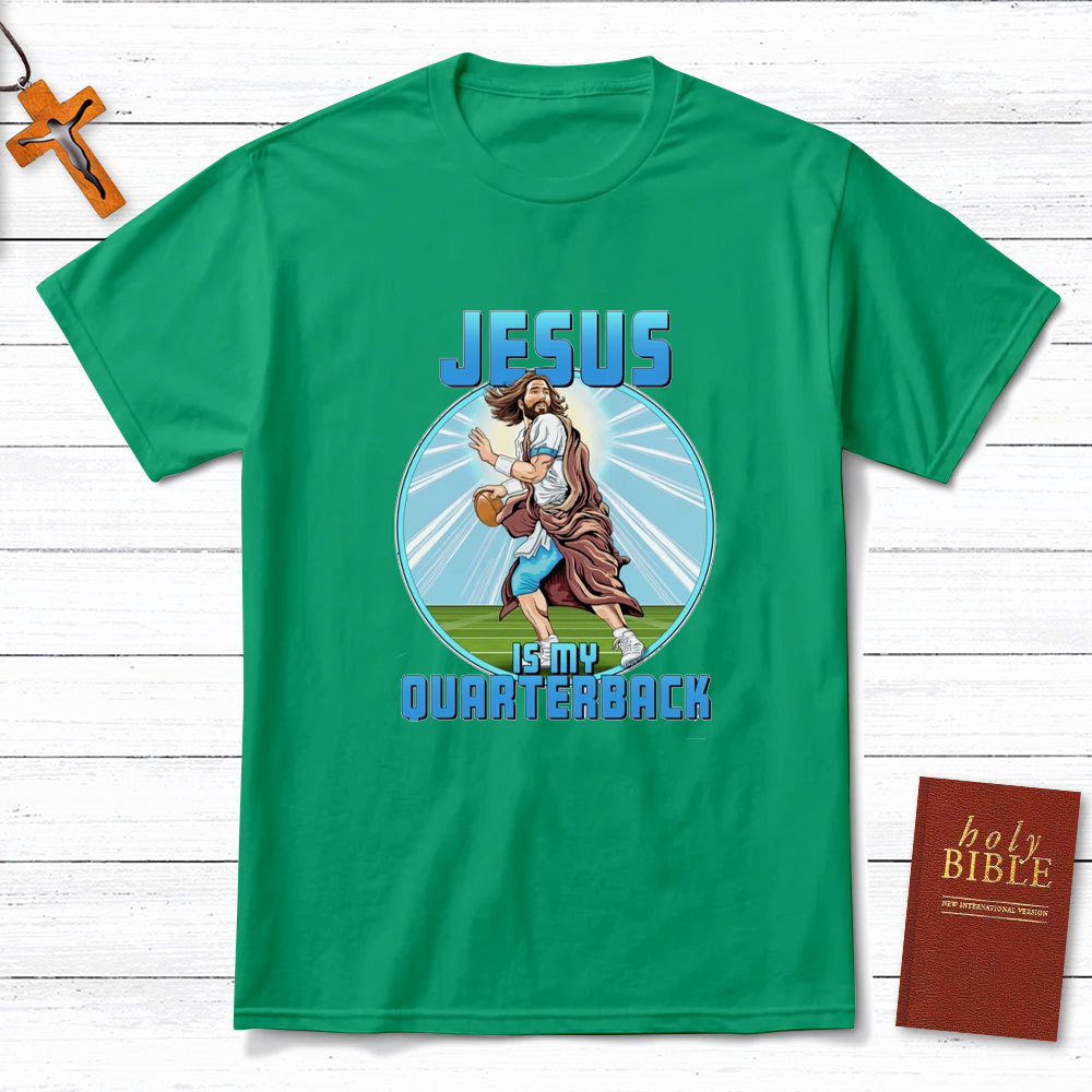 Jesus Is My Ouarterback Christian T-Shirt