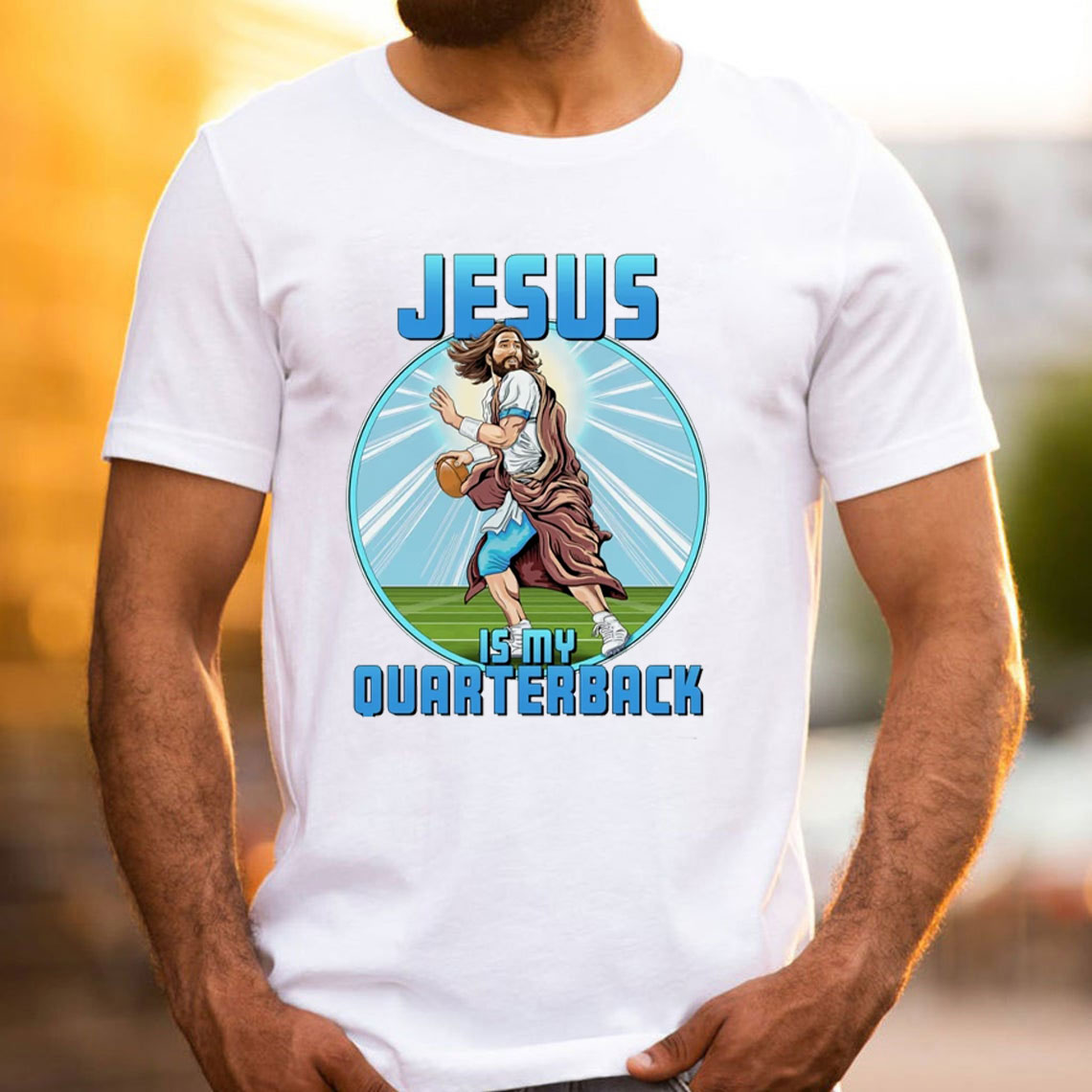 Jesus Is My Ouarterback Christian T-Shirt