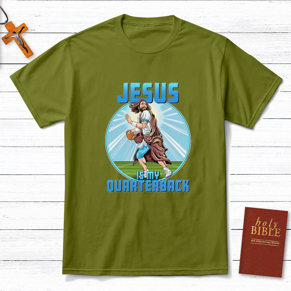 Jesus Is My Ouarterback Christian T-Shirt