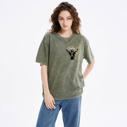Jesus Is My Power Christian Washed T-Shirt