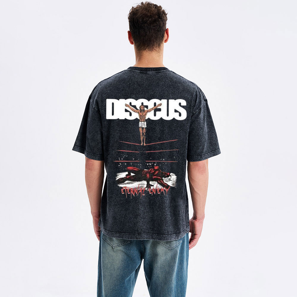 Jesus Is My Power Christian Washed T-Shirt