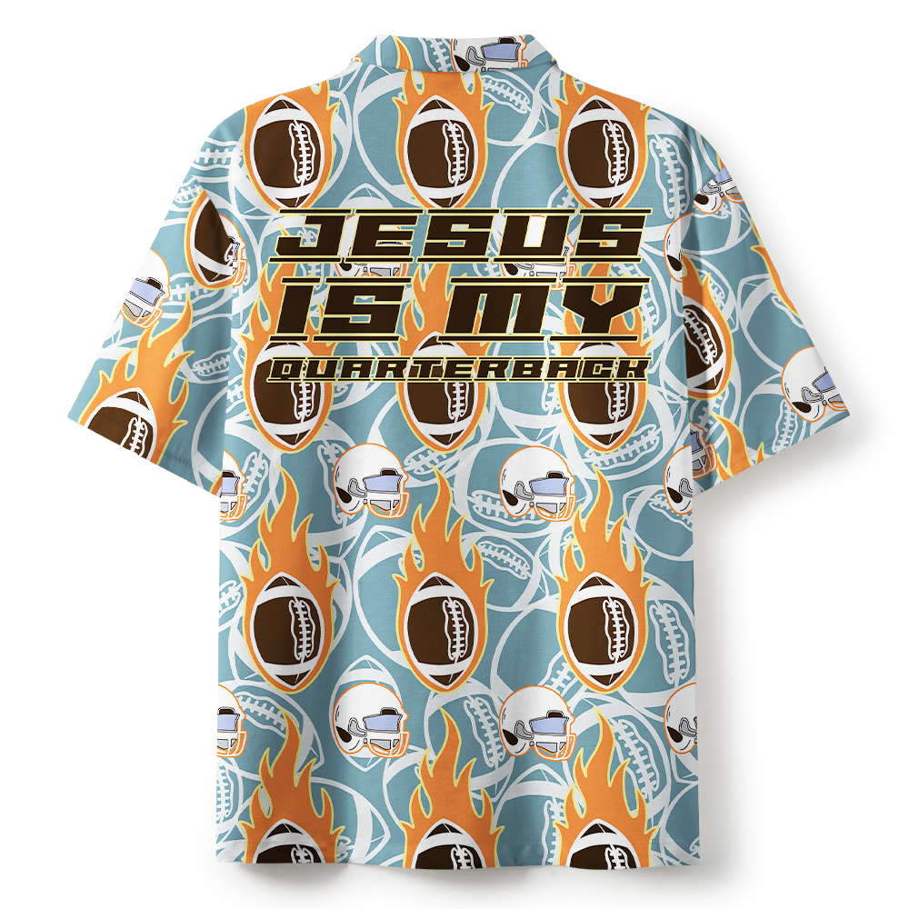 Jesus Is My Quarterback Christian Hawaiian Shirt