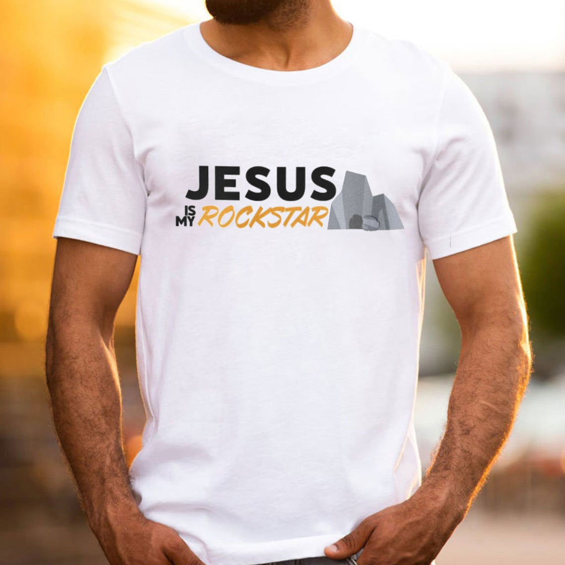 Jesus Is My Rockstar Christian T-Shirt