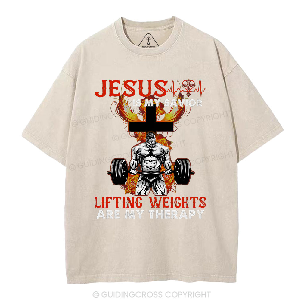 Jesus Is My Savior Christian Washed T-Shirt