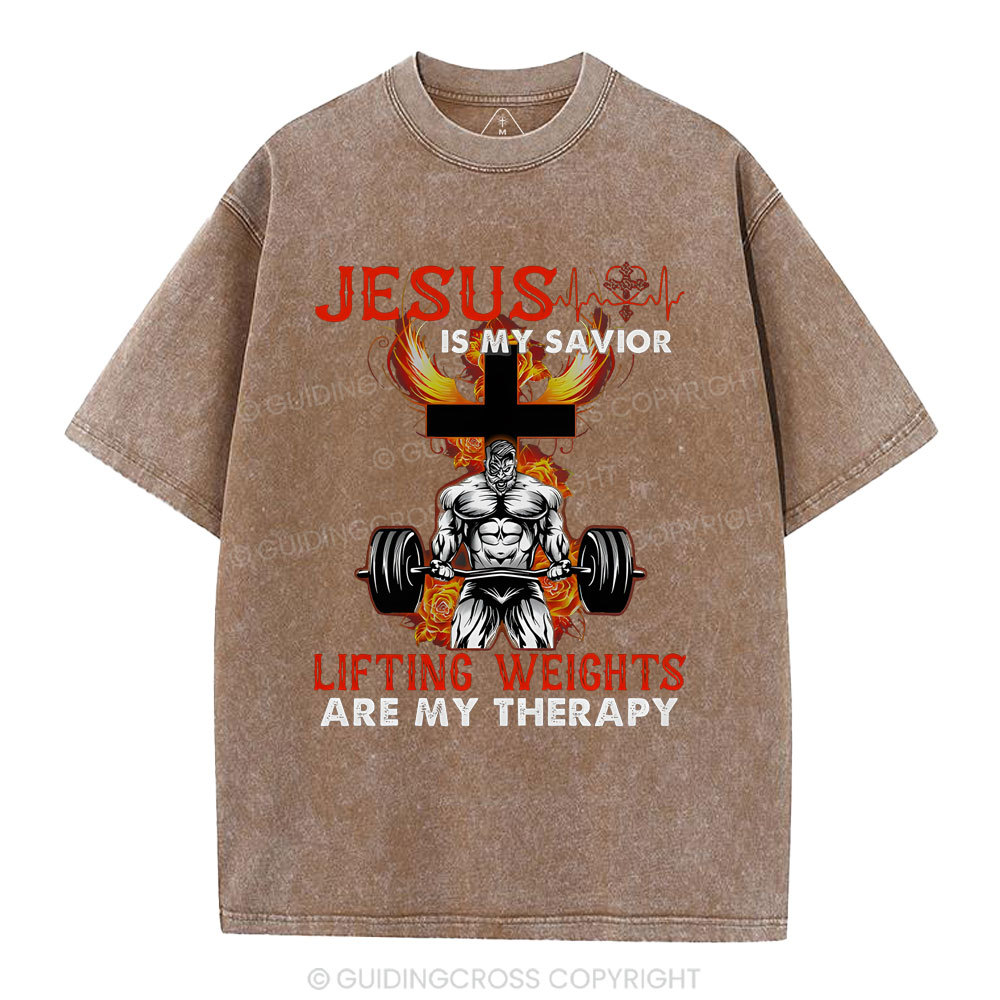 Jesus Is My Savior Christian Washed T-Shirt
