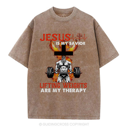 Jesus Is My Savior Christian Washed T-Shirt