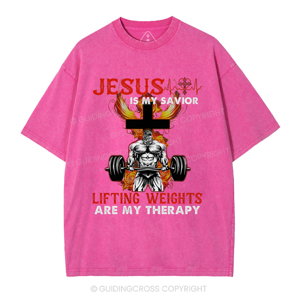 Jesus Is My Savior Christian Washed T-Shirt