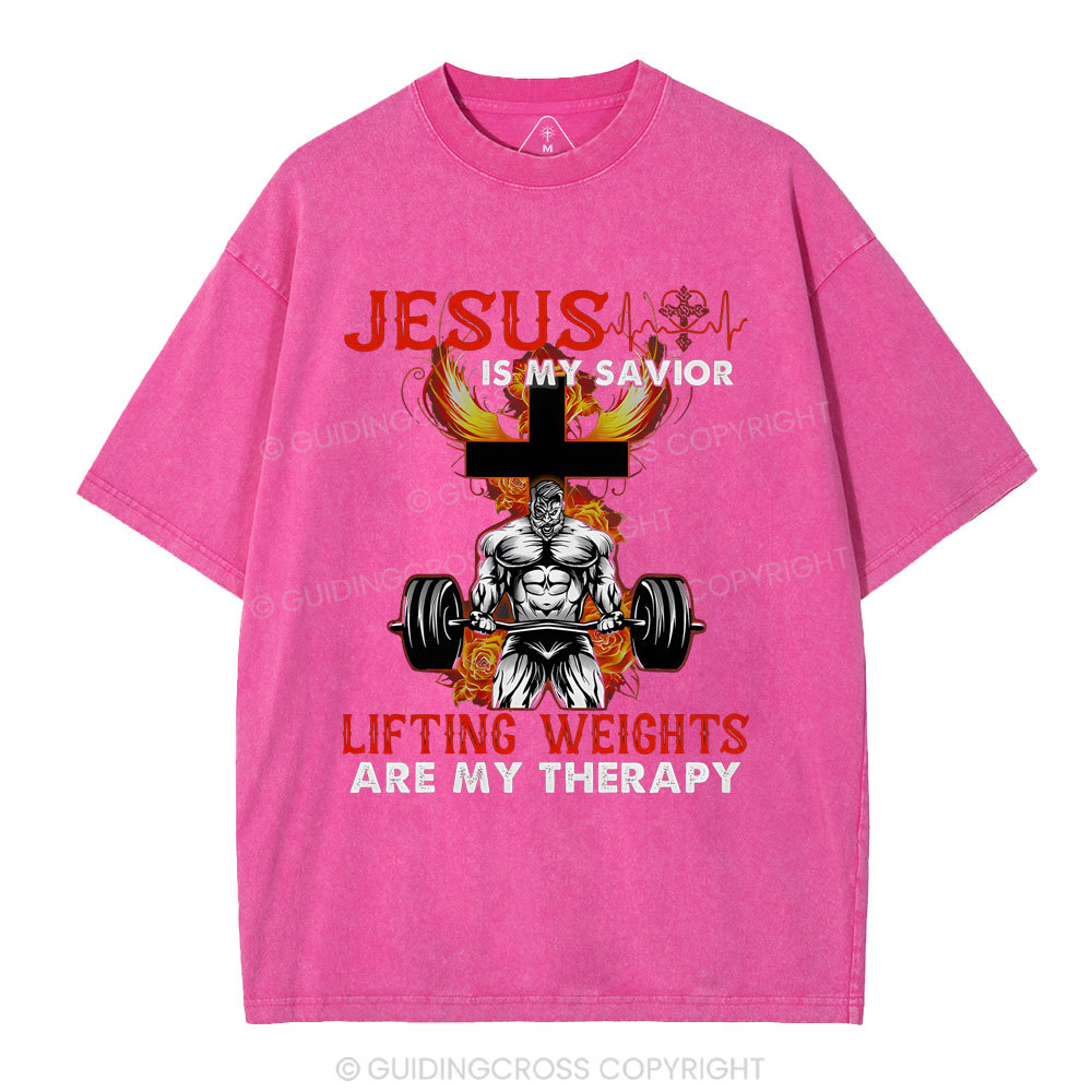 Jesus Is My Savior Christian Washed T-Shirt
