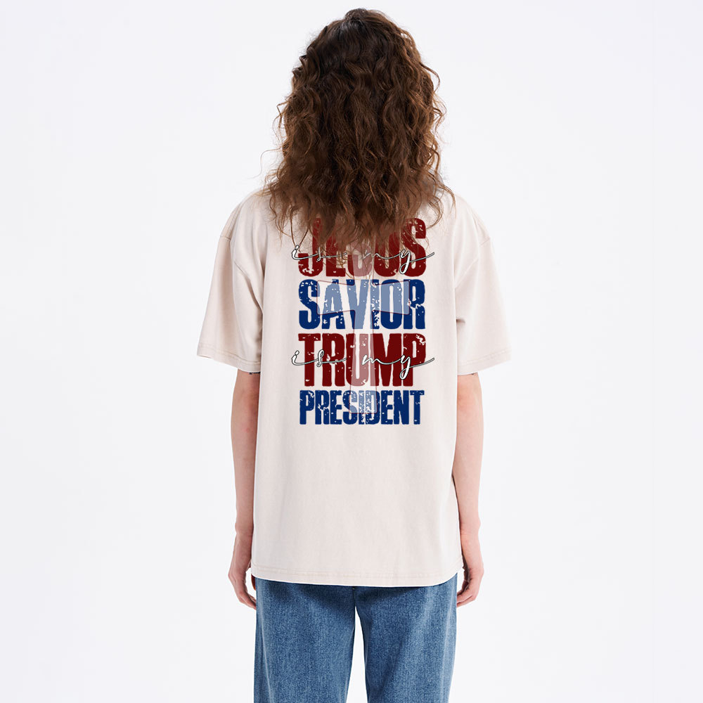 Jesus Is My Savior Christian washed T-Shirt