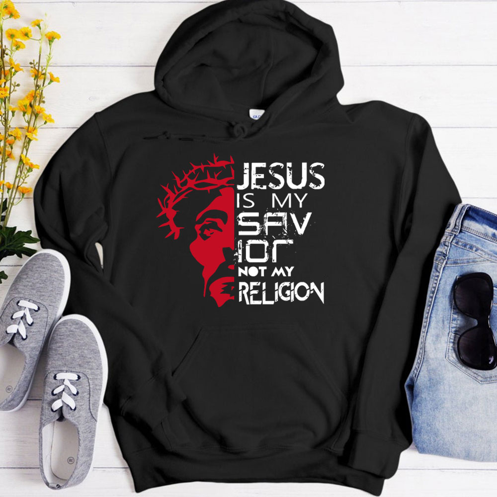 Jesus Is My Savior Not My Religion Tote Bag