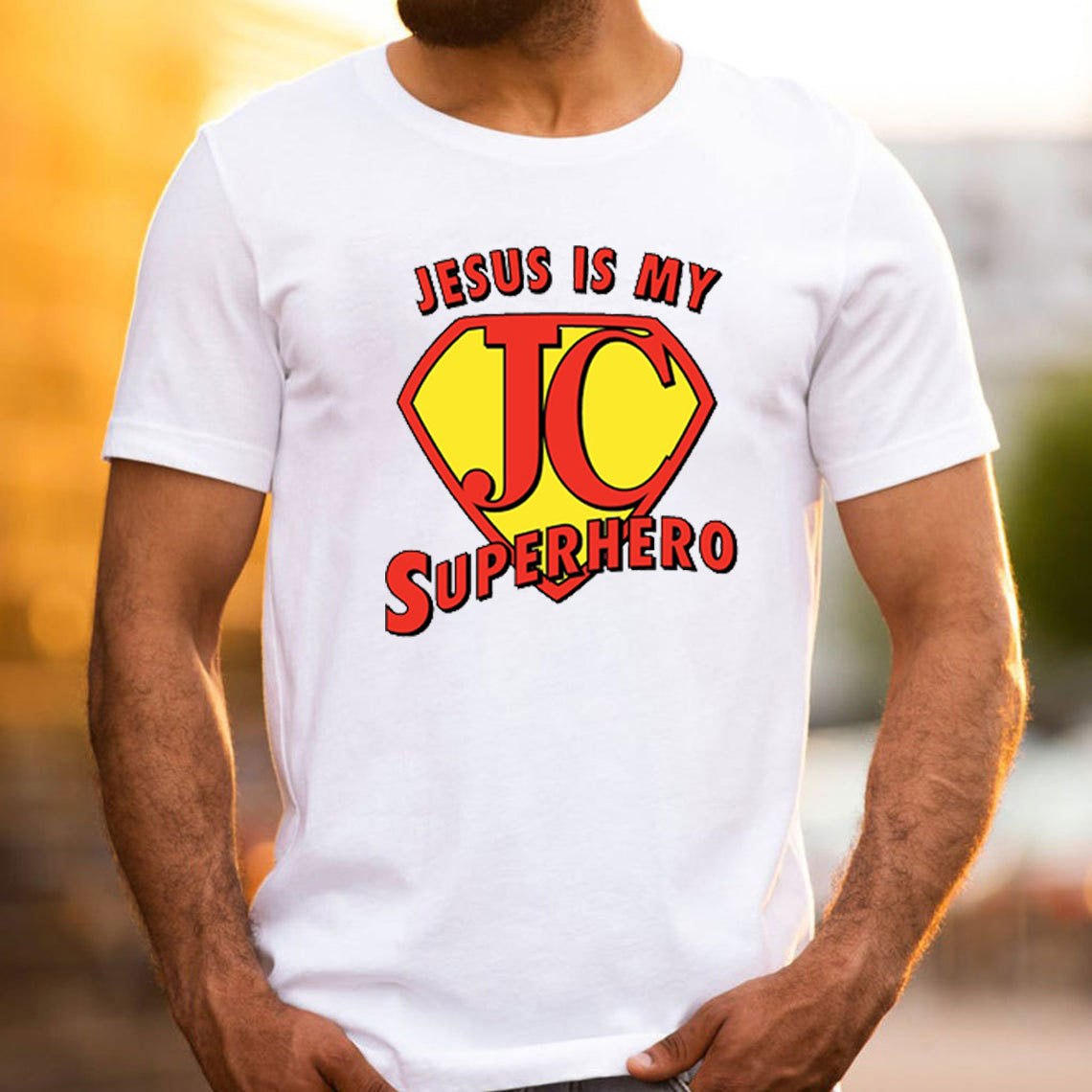 Jesus Is My Superhero Christian T-Shirt