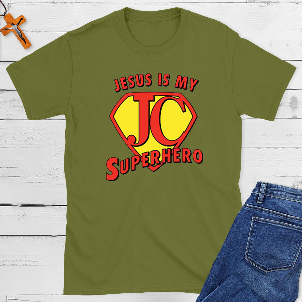 Jesus Is My Superhero Christian T-Shirt